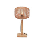 Lampe à poser Tanami rotin naturel tambour 25 cm E27