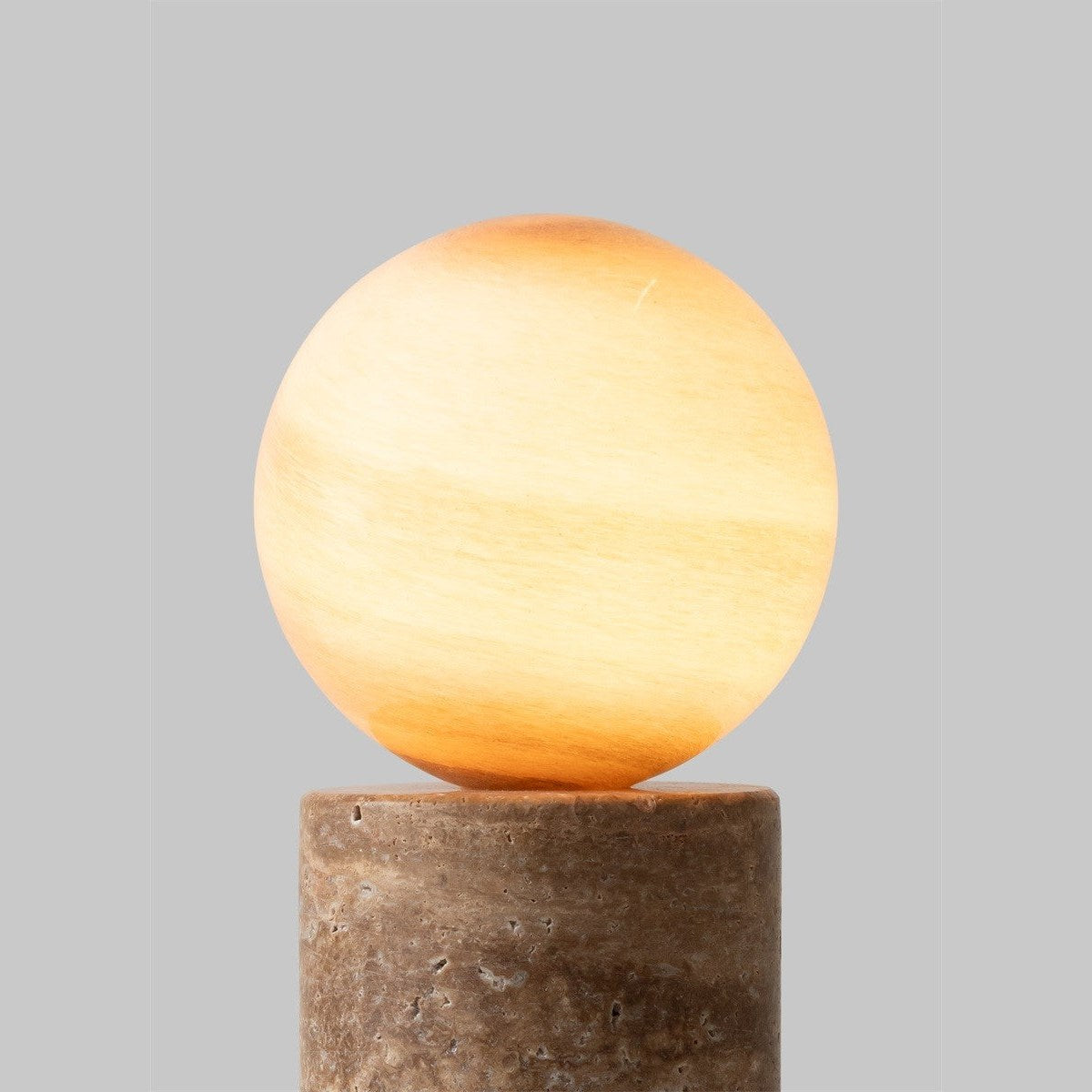 Lampe à poser Tivoli travertin sable 30 cm G9