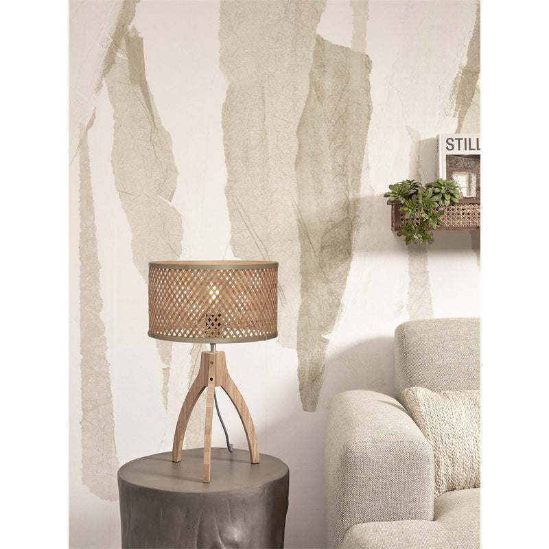 Dimensions Lampe à poser trépied Java bambou naturel 51 cm E27