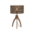 Lampe à poser trépied Java naturel bicolore 32 cm E27