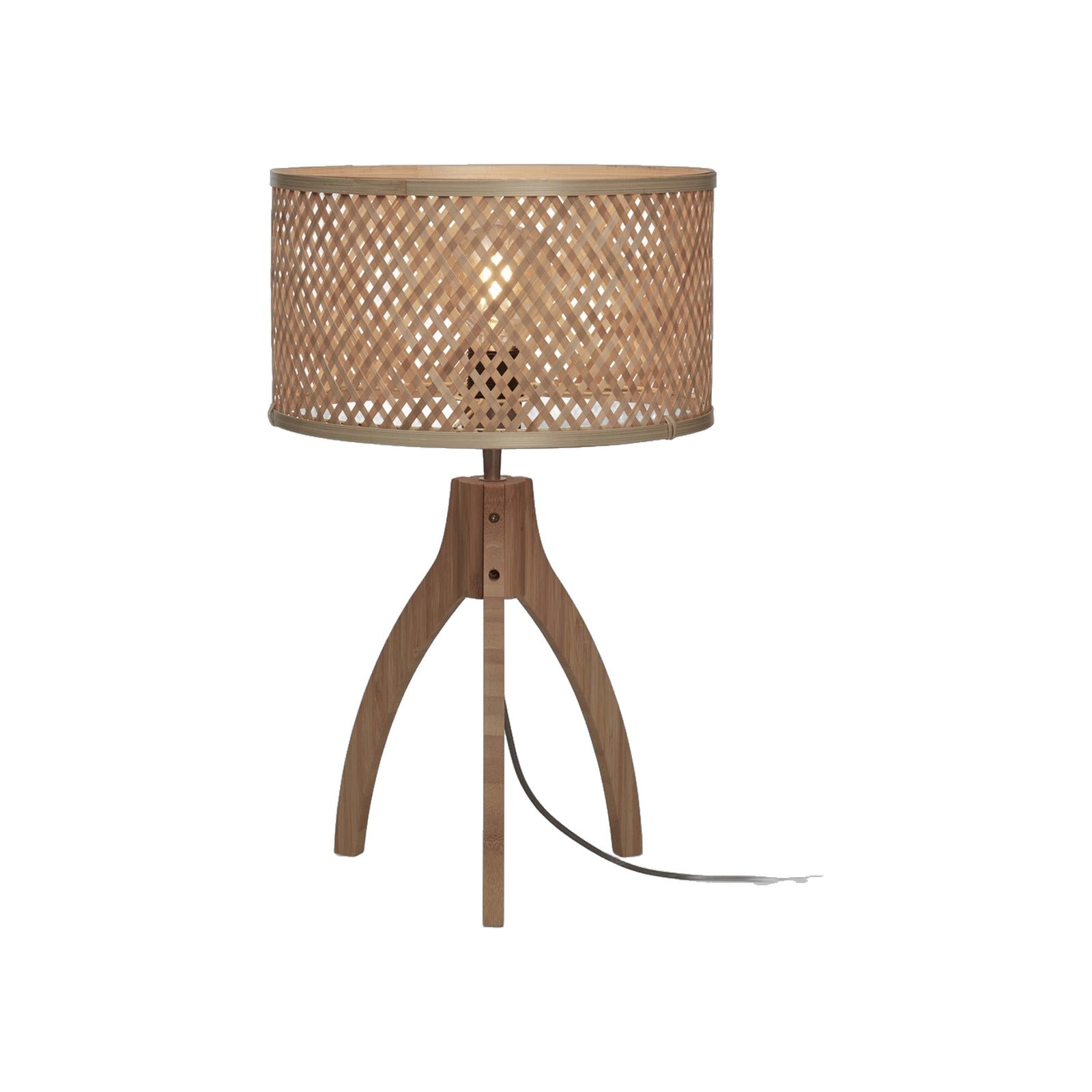 Lampe à poser trépied Java naturel bambou naturel 32 cm E27
