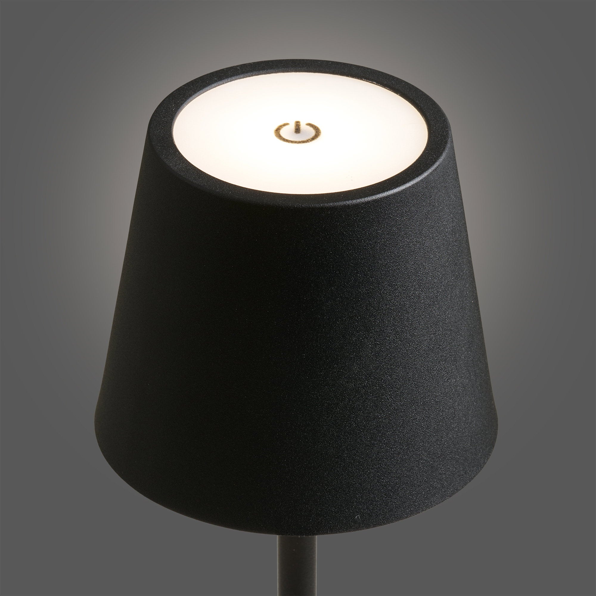 Lampe Bradford noire pleine intensité LED 2,5W éclairage chaud