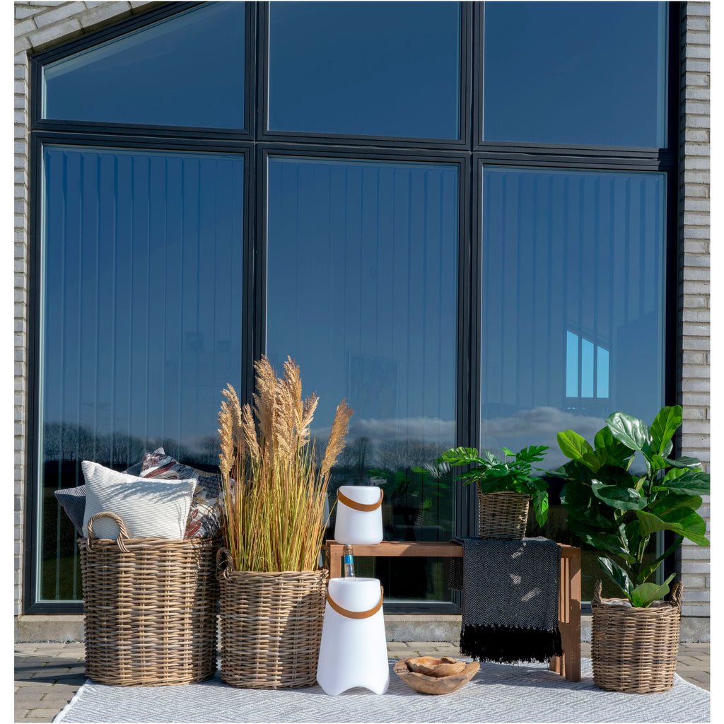 Deux tailles lampe Bristol LED blanc terrasse plantes déco extérieure