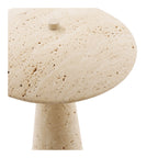Lampe de table Consett travertin forme champignon vue de détail