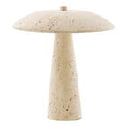 Lampe de table Consett travertin forme champignon