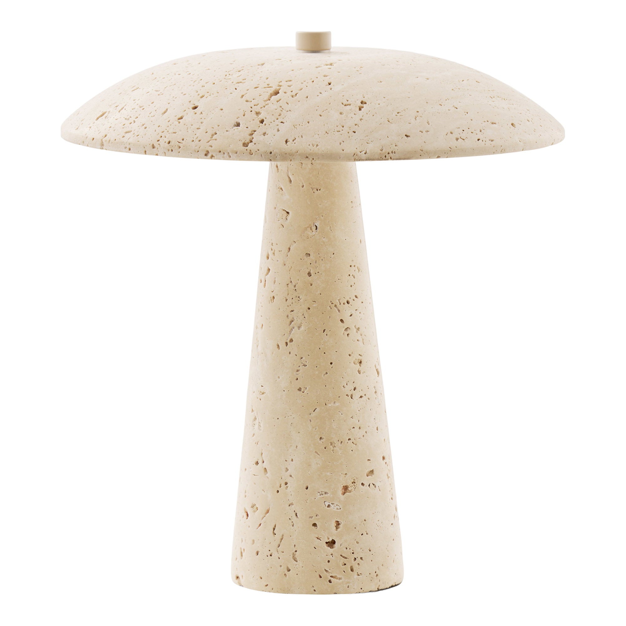 Lampe de table Consett travertin forme champignon