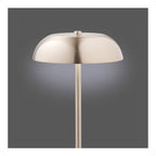 Lampe décorative Fenwick rechargeable acier brossé 30 cm vue de détail
