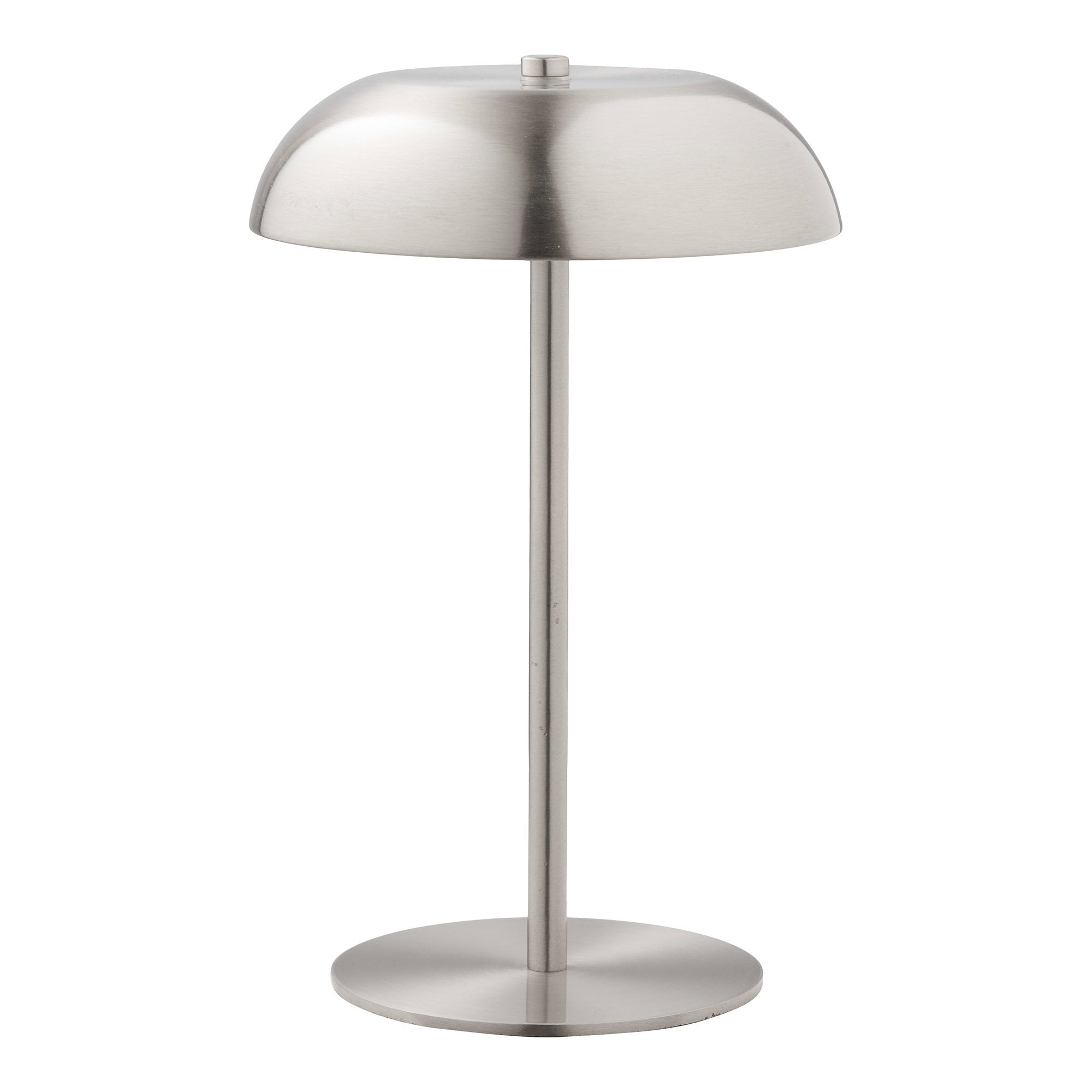 Lampe décorative Fenwick rechargeable acier brossé 30 cm