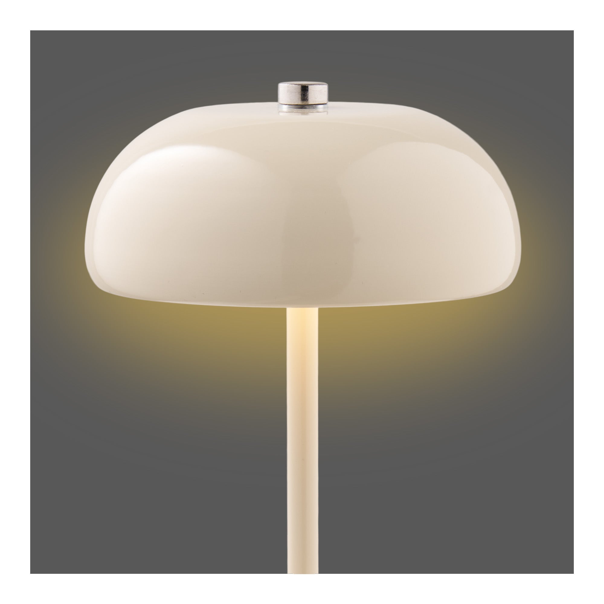 Lampe décorative Margate rechargeable sans fil beige 18 cm vue de face