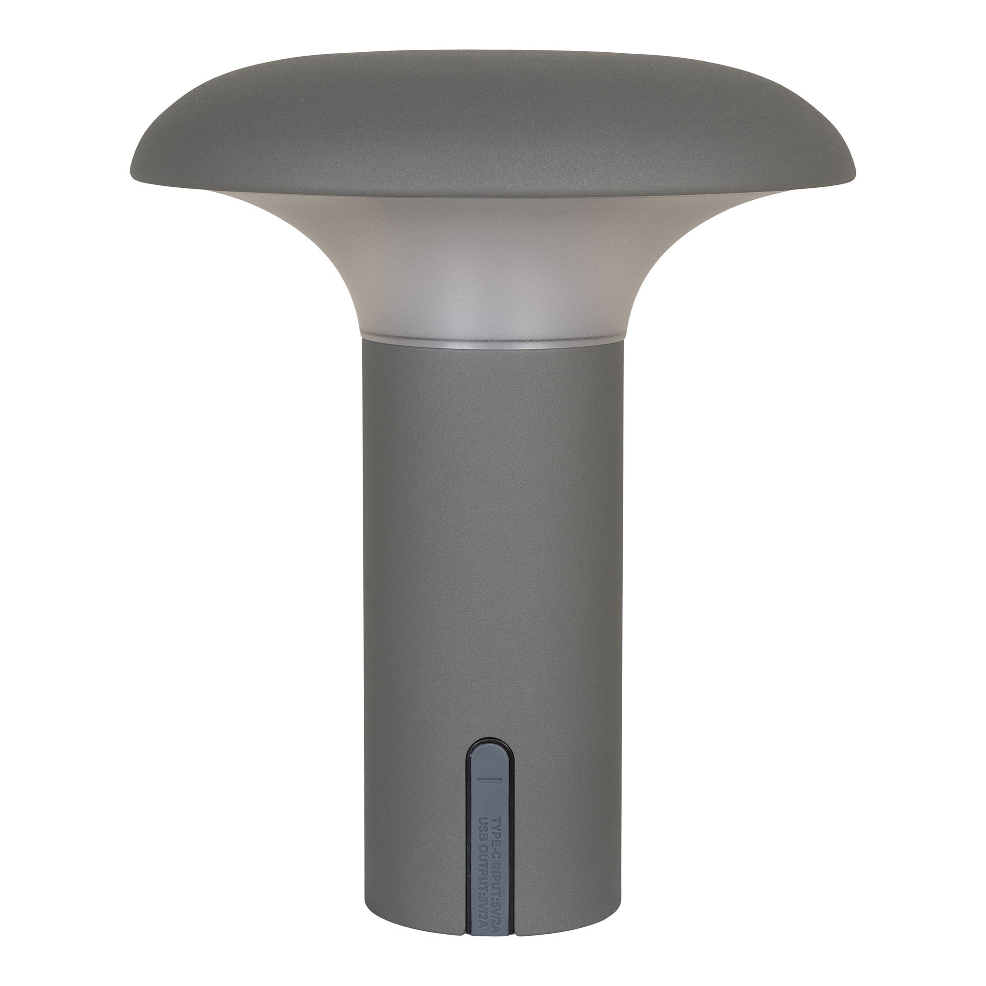 Détail trappe silicone waterproof lampe Ramsey gris station recharge USB extérieur