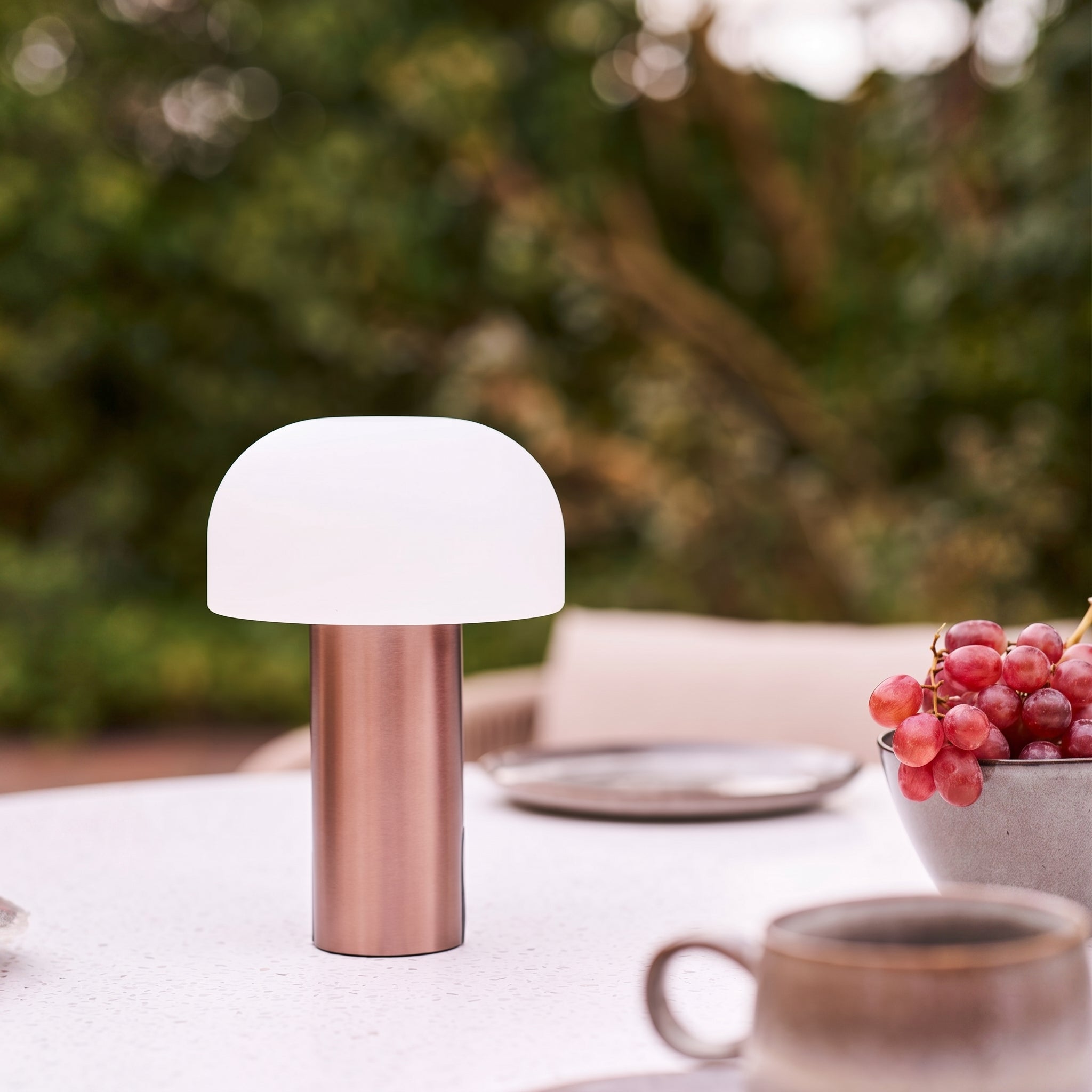 Lampe LED Rechargeable Soham Cuivre Brossé Extérieur