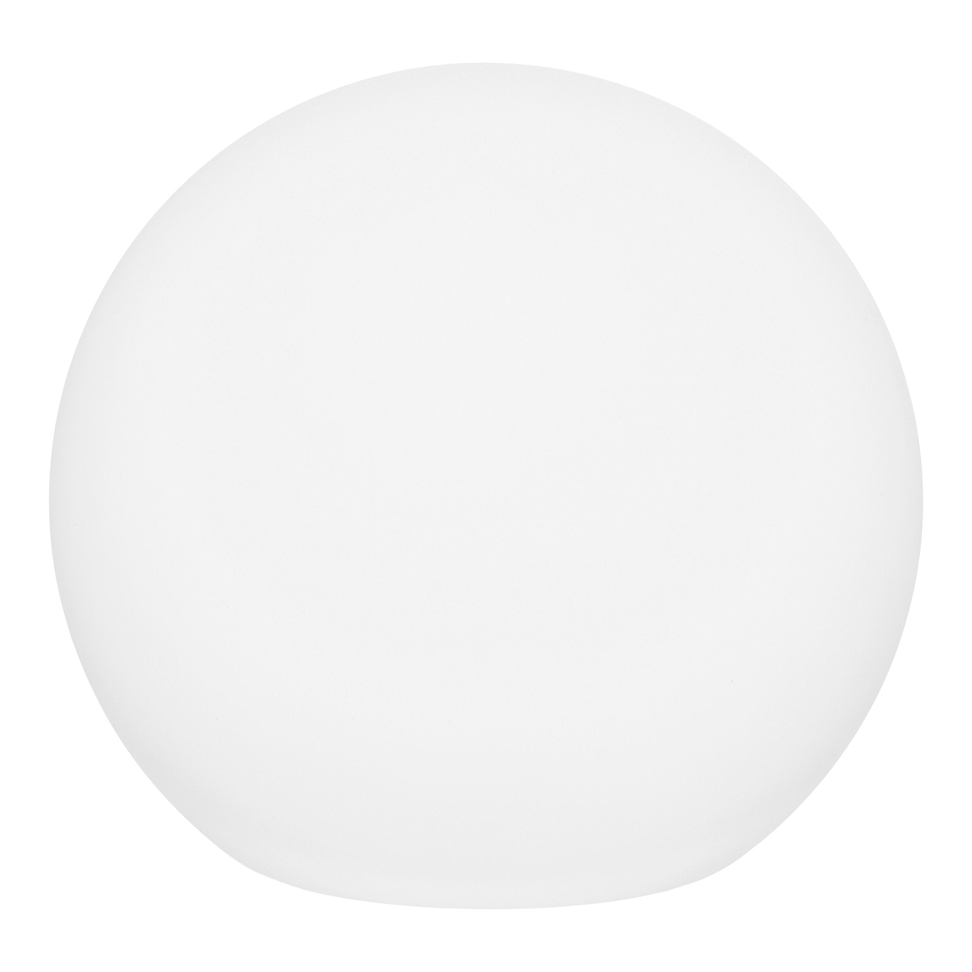 Lampe solaire Lifton sphère blanche opalin panneau solaire intégré vue face fond blanc