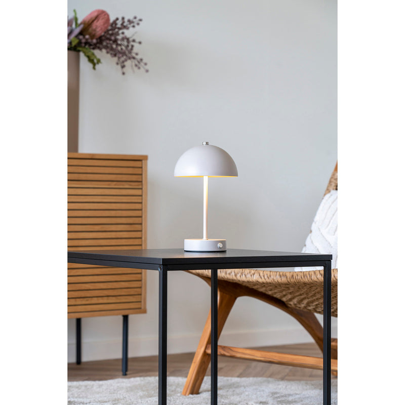 Dimensions Holt Rechargeable Table Lamp Sand Metal