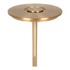 Vue dessus diffuseur lampe Lyneham laiton interrupteur tactile doré design raffiné