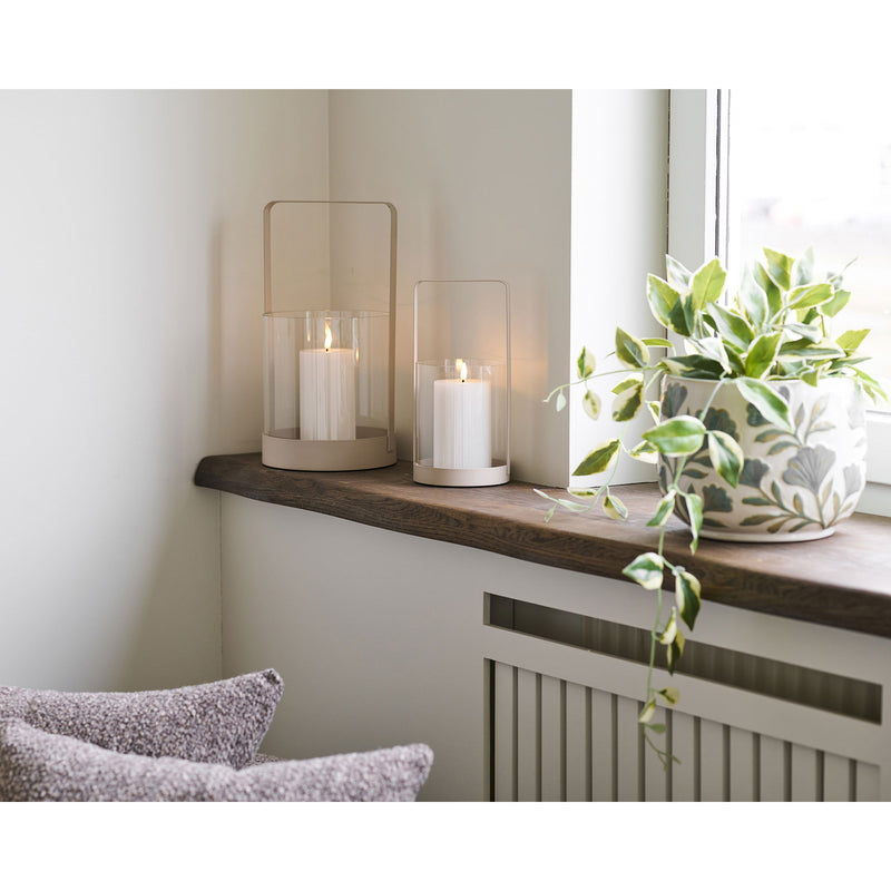 Dimensions Paris Tealight Lantern Set of 2 — Glass & Metal