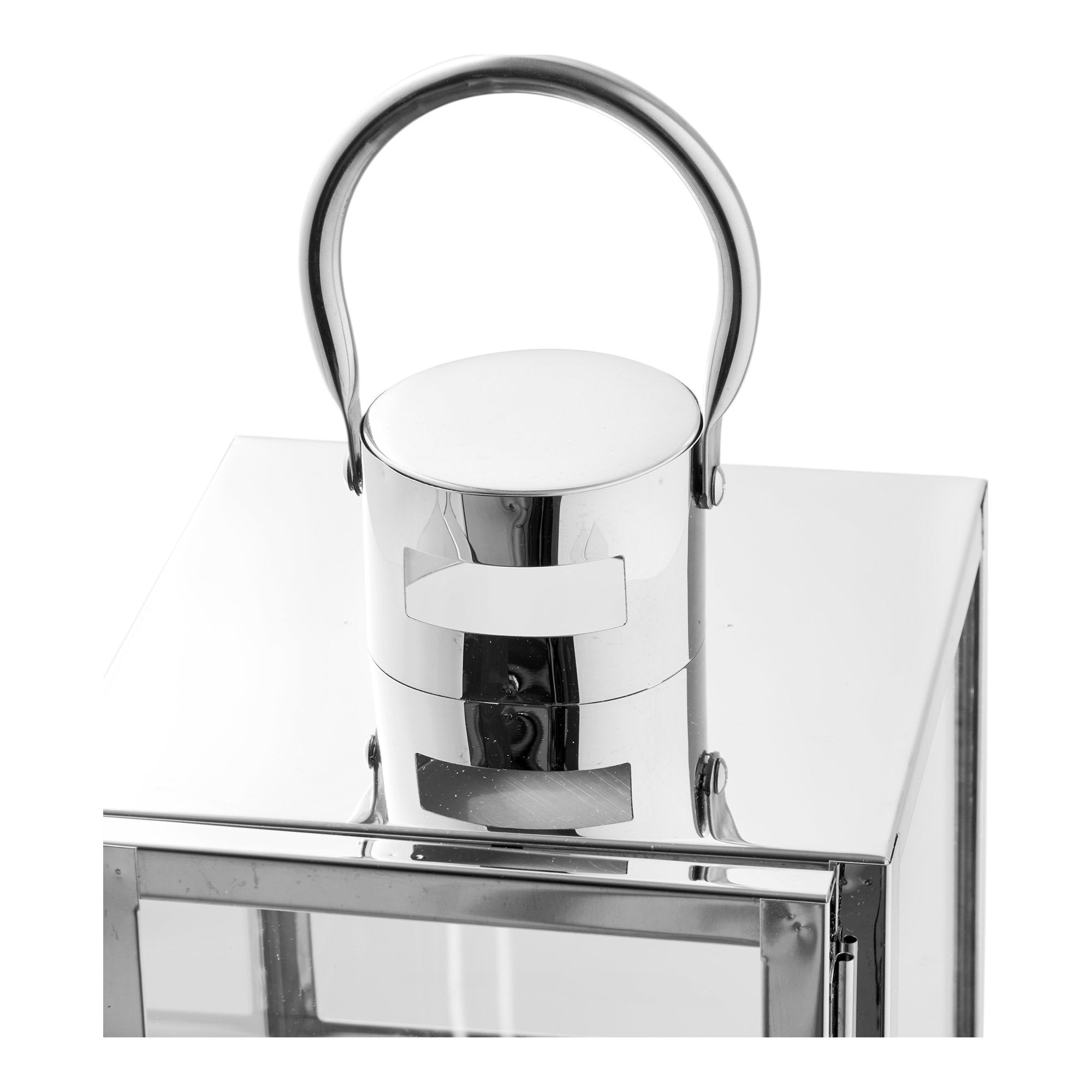 Lanterne Pota acier et verre lot de 3 vue de détail