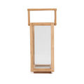 Lanterne en teck recyclé et verre 60 cm