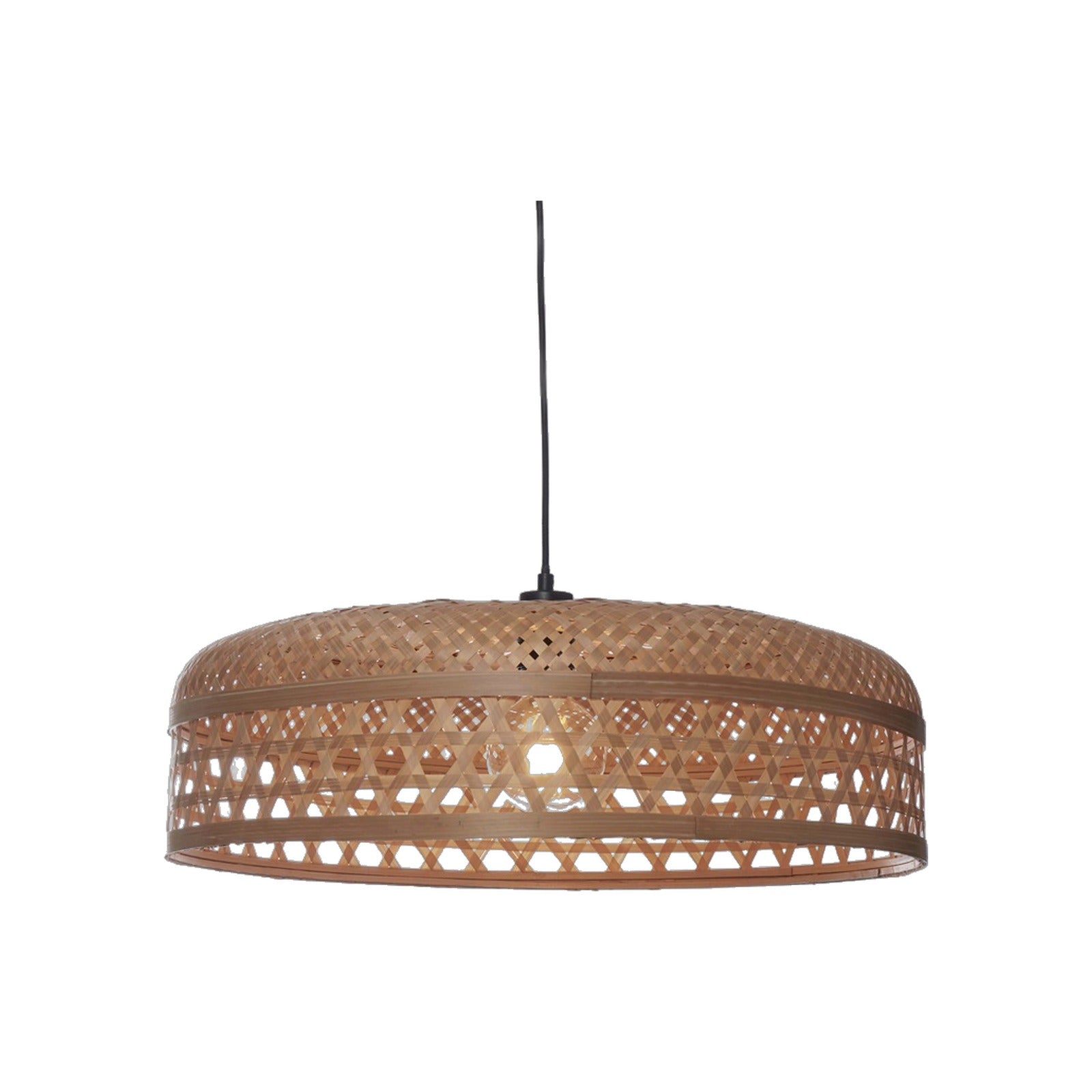Lot de 2 suspensions Ubud bambou naturel 60 cm E27