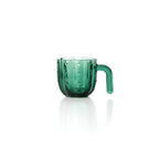 Lot de 4 verres empilables cactus en verre vert, vue 4