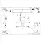 Notice de montage : Lustre Astral 3 boules opale acier blanc G9
