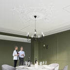 Lustre Minerwa 3 noir dans une salle à manger