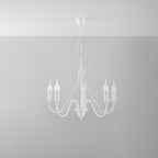Lustre Minerwa 5 blanc suspendu au plafond
