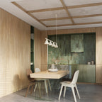 Lustre Nox 4 cônes acier beige E14, vue 14