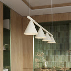 Lustre Nox 4 cônes acier beige E14, vue 15