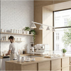 Lustre Nox 4 cônes acier beige E14, vue 16