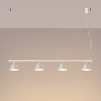 Lustre Nox 4 cônes acier beige E14, vue 3