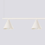 Lustre Nox 4 cônes acier beige E14, vue 5