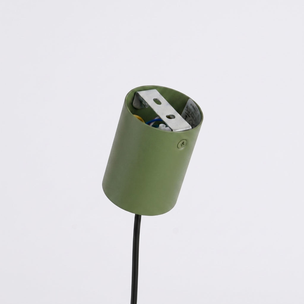 Lustre Nox 4 cônes acier vert olive E14, vue 8