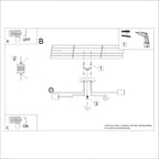 Notice de montage : Lustre Timbo 4 bois et métal blanc E27