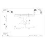 Notice de montage : Lustre Vector 4 métal blanc E27
