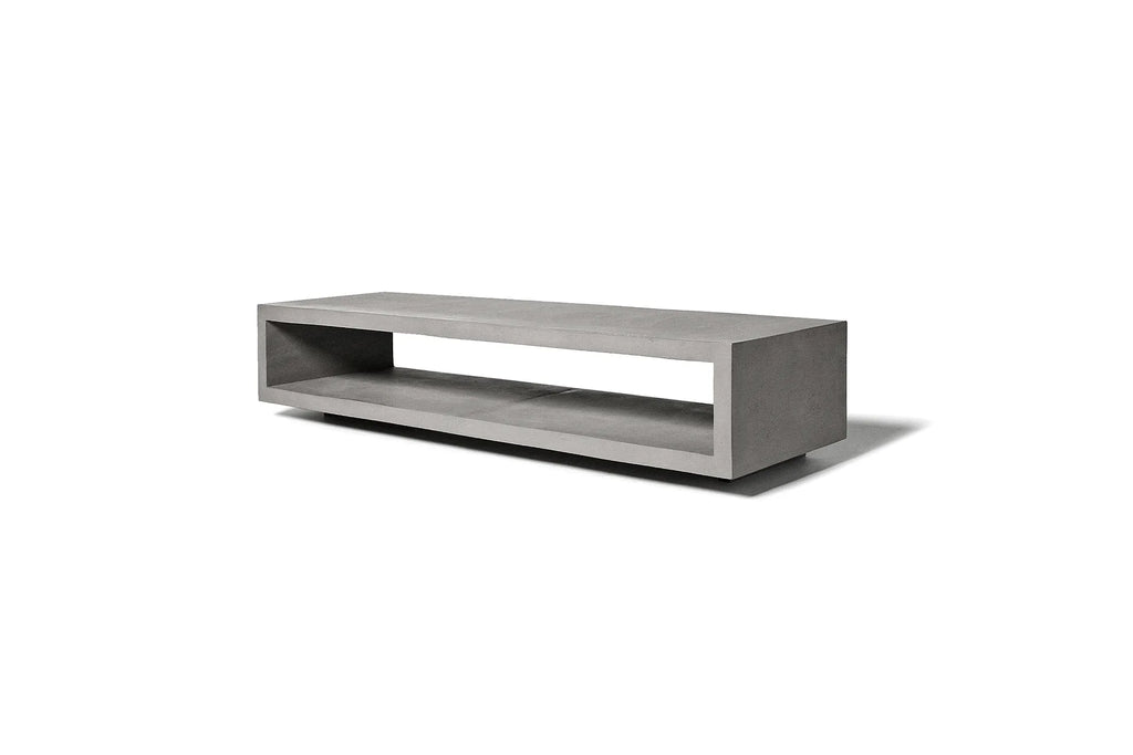 Meuble TV en béton Monobloc gris naturel vue 4