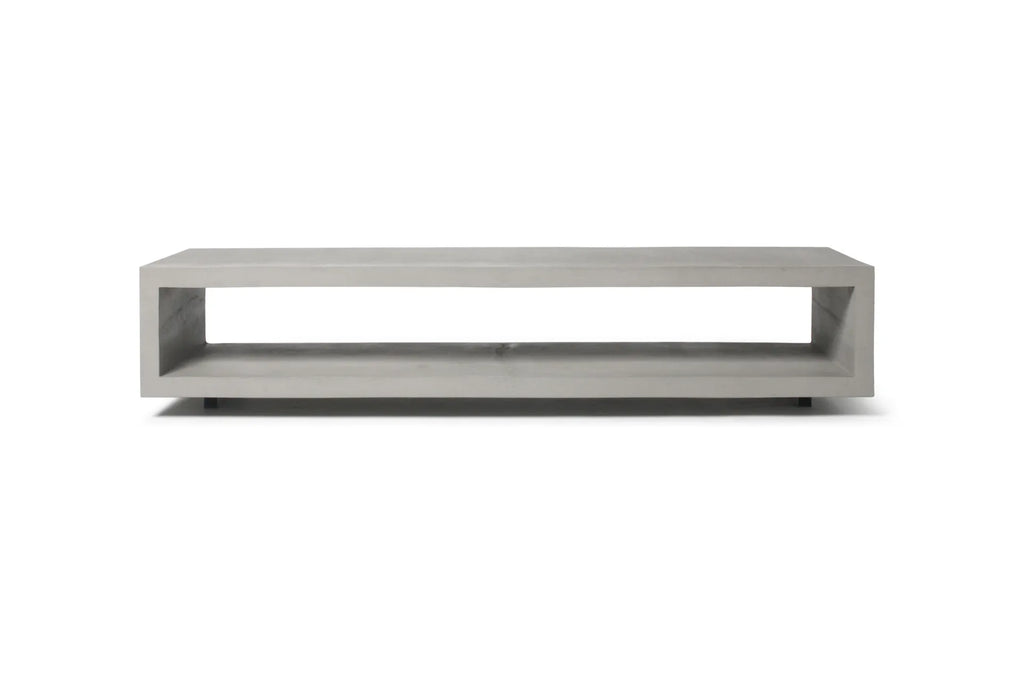 Meuble TV en béton Monobloc gris naturel vue 5
