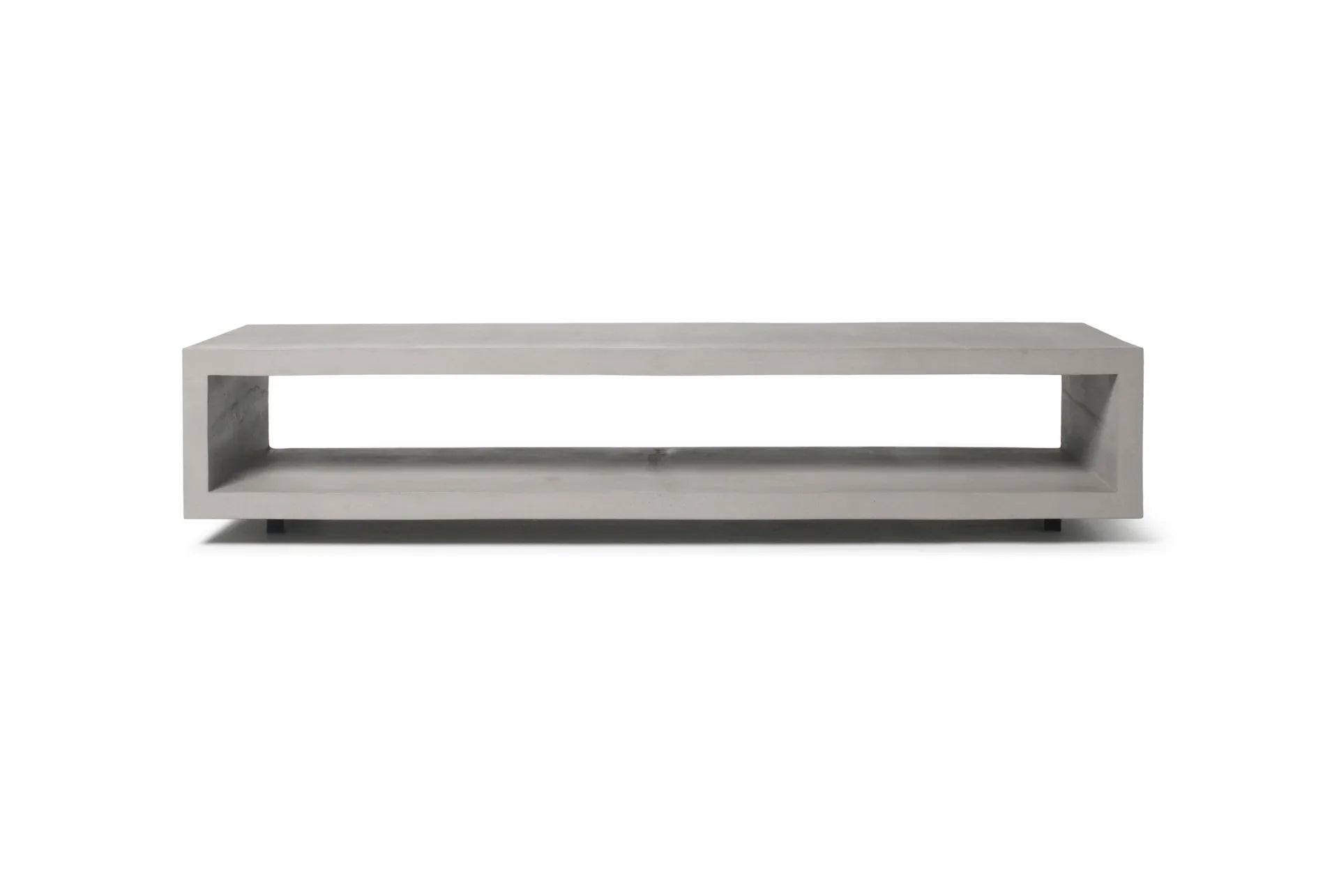 Meuble TV en béton Monobloc gris naturel vue 5
