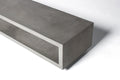 Meuble TV en béton Monobloc gris naturel vue 2