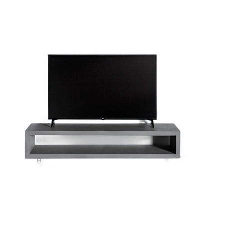 Mueble de TV de hormigón Monobloc gris natural