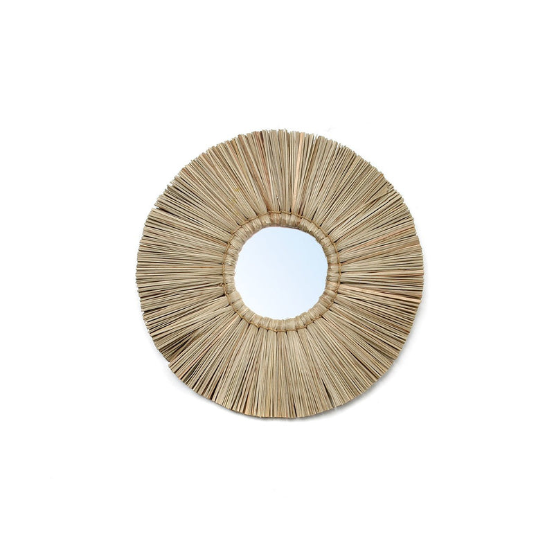 Dimensions Square Alang Alang natural grass mirror