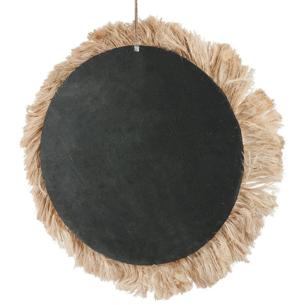 Miroir Capri rond en herbe naturelle, vue 8