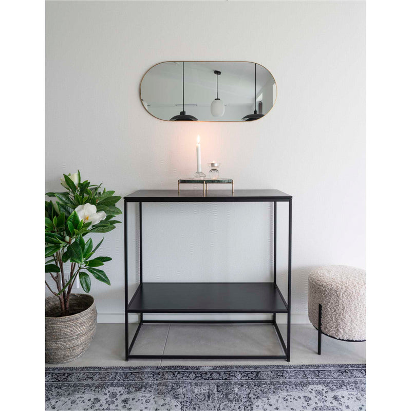 Dimensions Jersey Mirror – Gilded Brass Steel Frame – Capsule 35×80 cm
