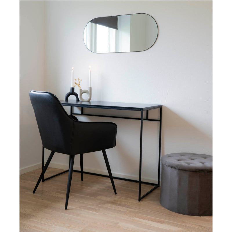 Dimensions Jersey Mirror – Black Steel Frame – Capsule 35×80 cm