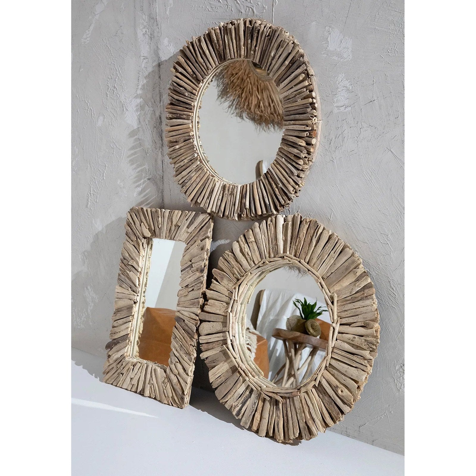 Miroir Driftwood en bois flotté, vue 6