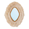 Miroir La Duchessa ovale en herbe d'abaca