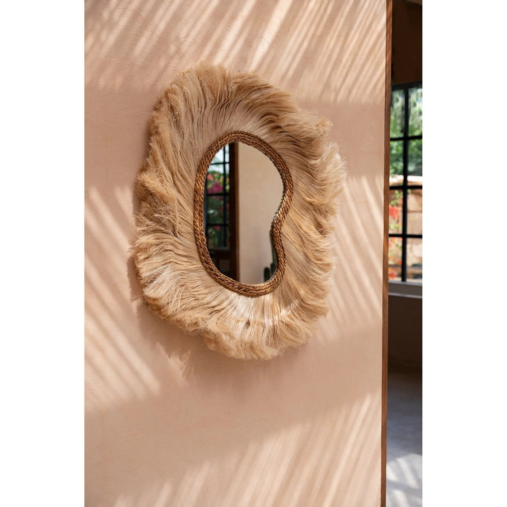 Miroir La Principessa en herbe d'abaca, vue 3