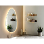 Miroir lumineux Kiama LED organique 58x80 en situation