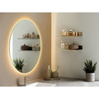 Miroir lumineux Kiama LED rond 80 cm en situation