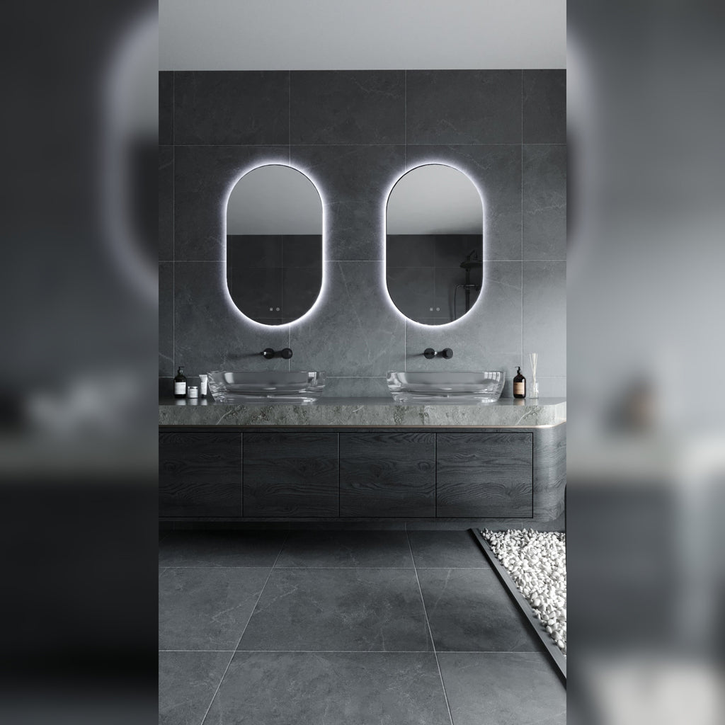 Miroir lumineux ovale 60 x 100 cm, vue 3