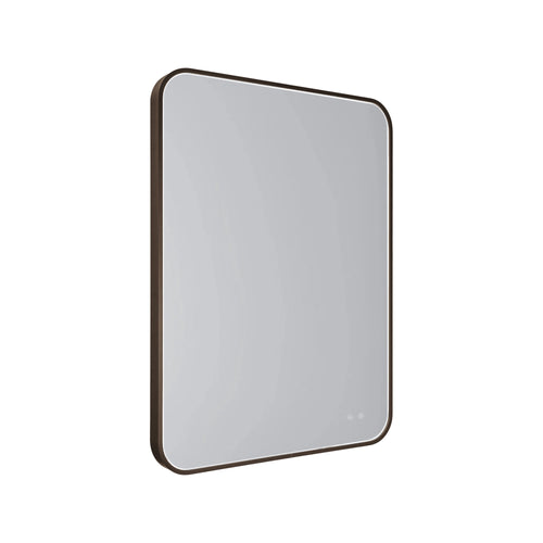 Miroir lumineux rectangulaire brun 76 x 91 cm